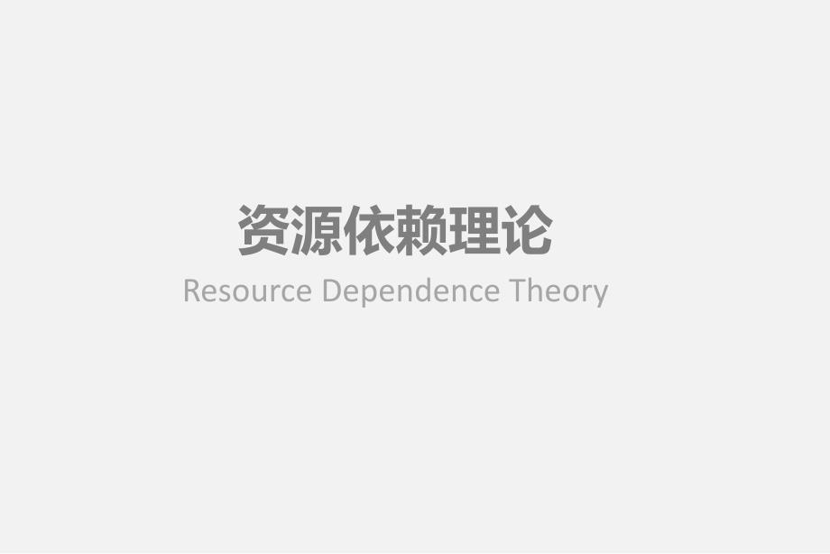 资源依赖理论概要_第1页