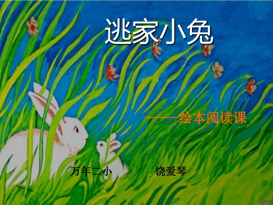 课标版语文一年级下册逃家小兔_第1页