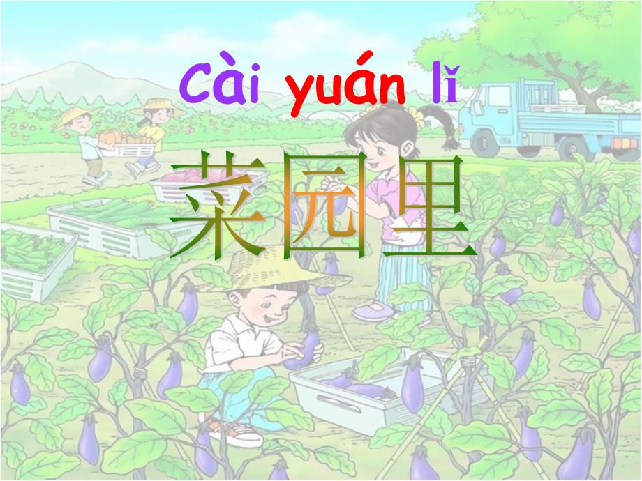 一年级语文上册3菜园里._第1页