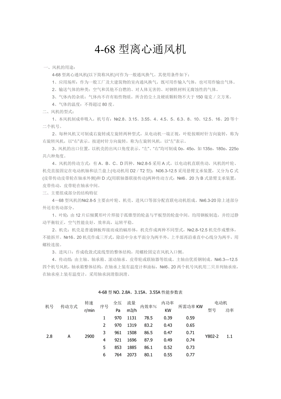 4-68型离心风机型号剖析_第1页