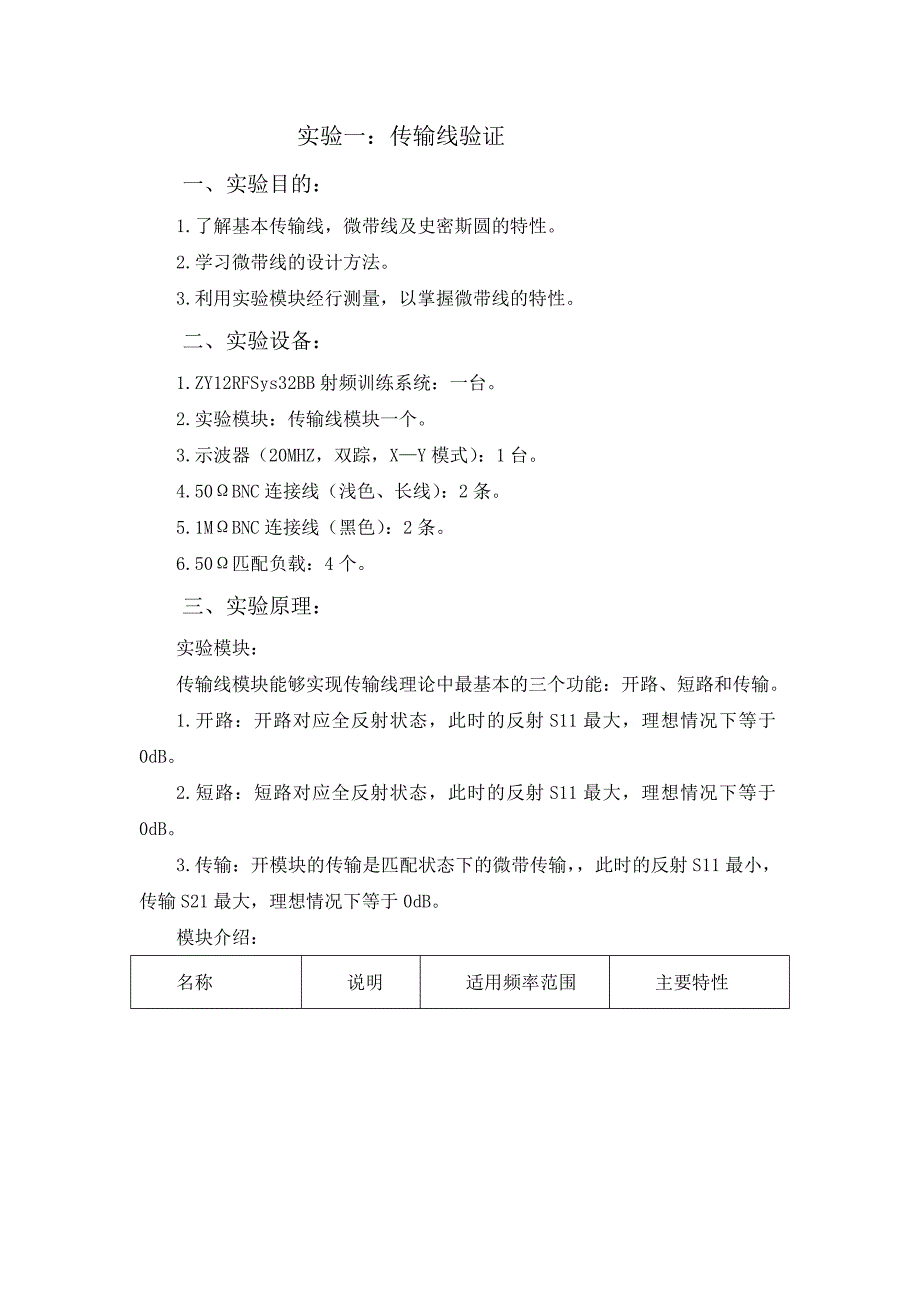 微波实验报告究极合体版._第1页
