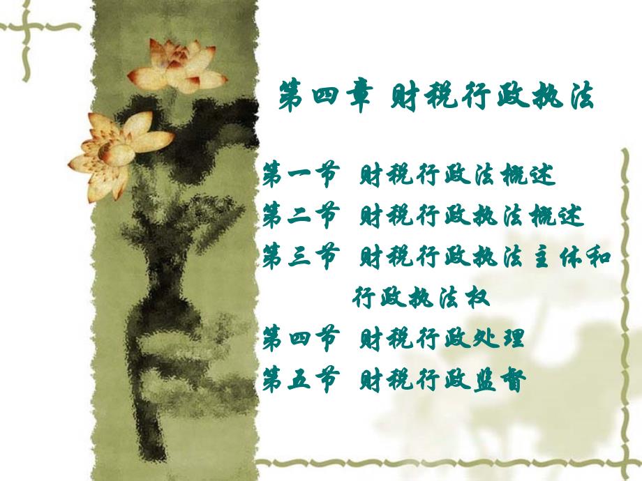 第四章 财税行政执法_第1页
