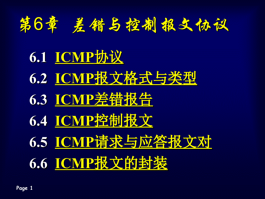 第6章差错与控制报文协议概要_第1页