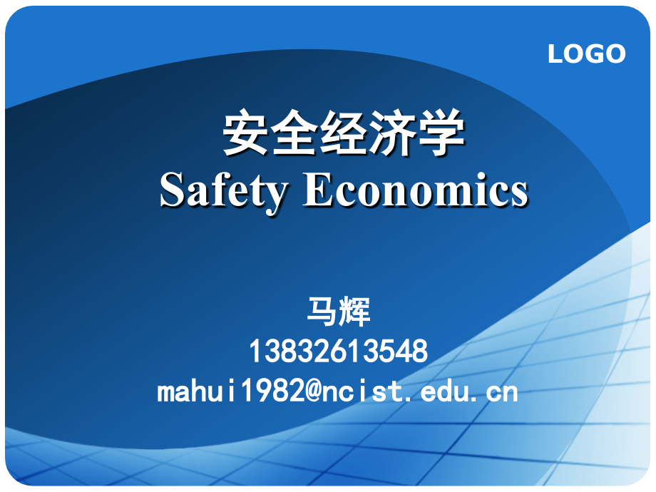 第二章 安全经济学的基本理论讲义_第1页