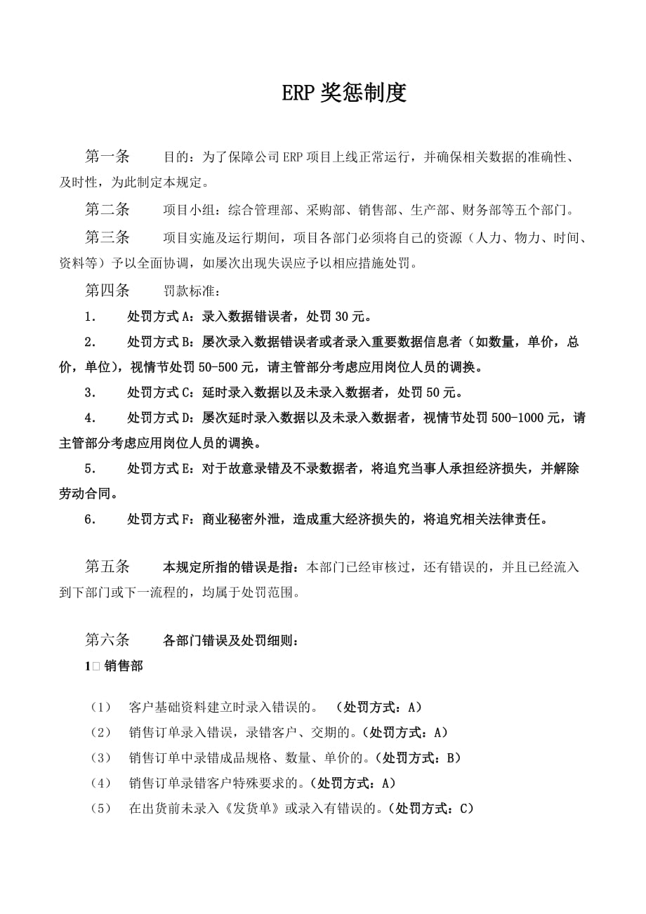 erp奖惩制度_第1页
