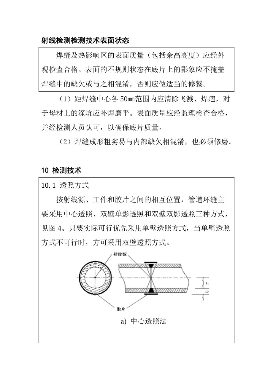 射线检测检测技术表面状态_第1页
