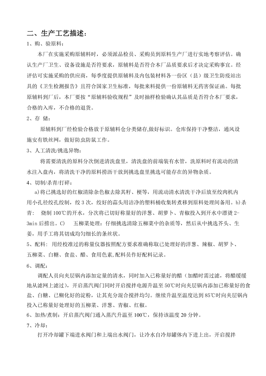 工艺说明.甜酸酱_第1页