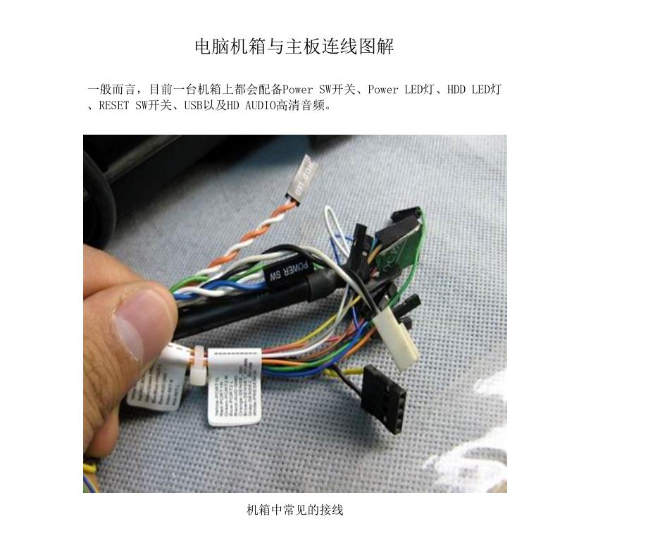 电脑机箱与主板接线图解资料_第1页