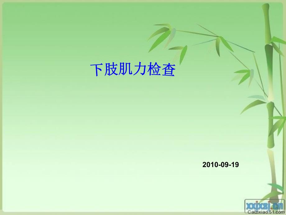下肢肌力检查资料_第1页