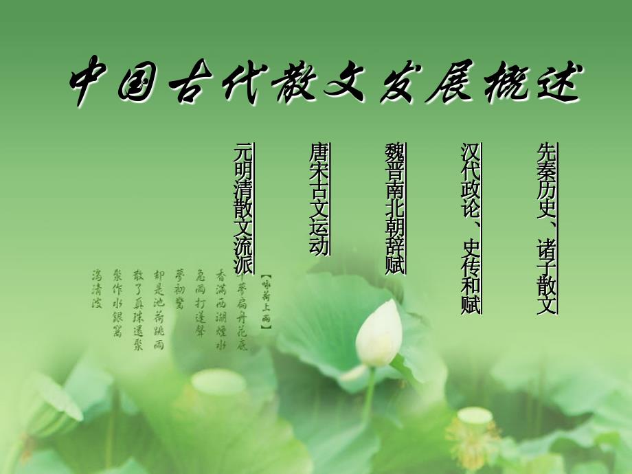 中国古代散文发展概述实用.ppt_第1页