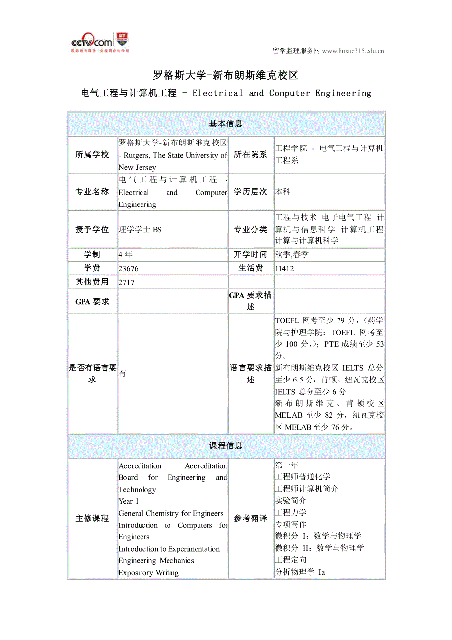 罗格斯大学-新布朗斯维克校区电气工程与计算机工程本科_第1页