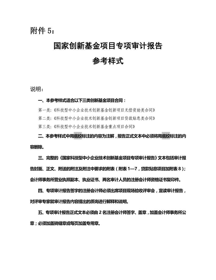 科技部创新基金项目专项审计报告参考样式20页_第1页