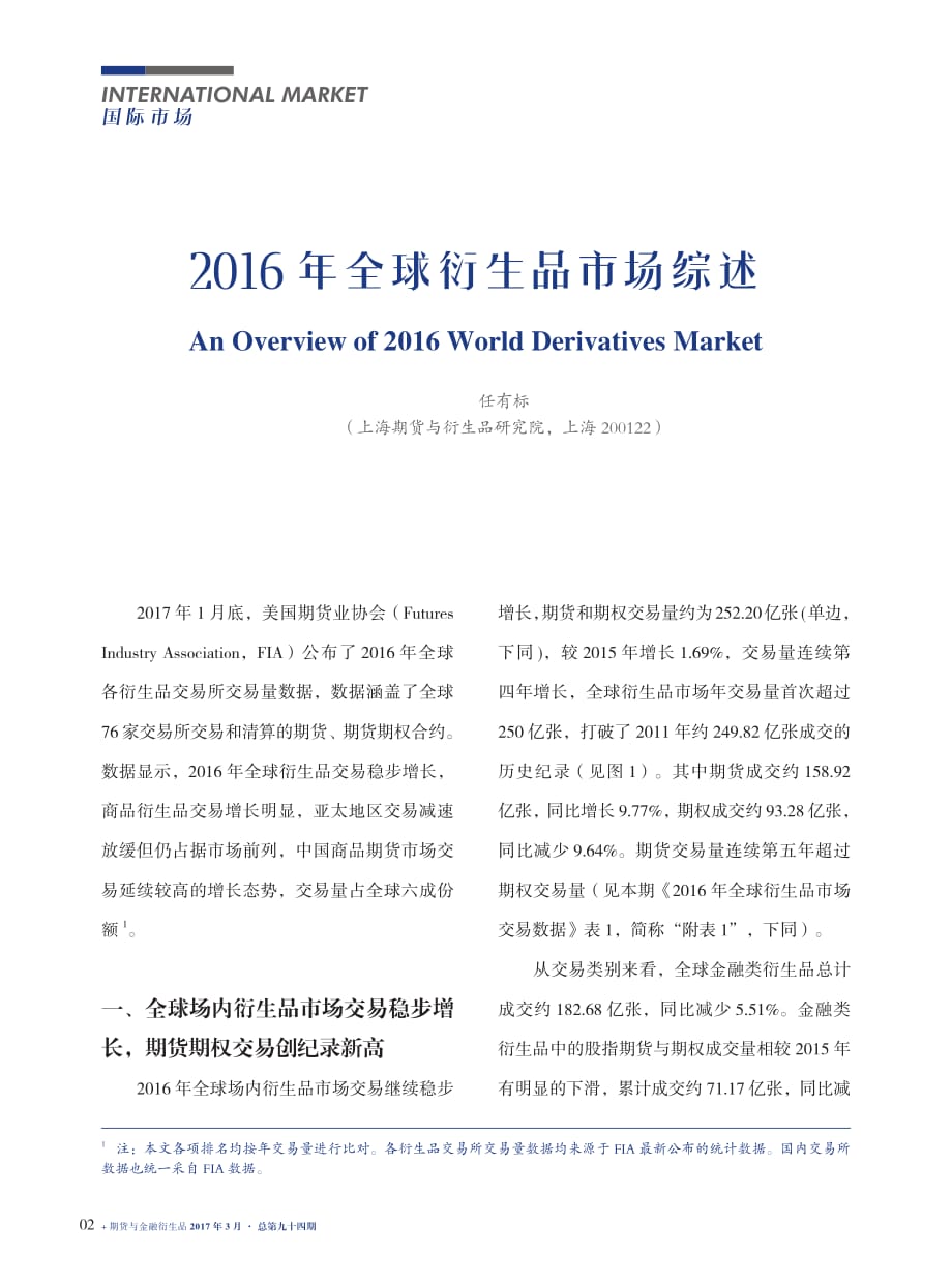 2016年全球衍生品市场综述_第1页