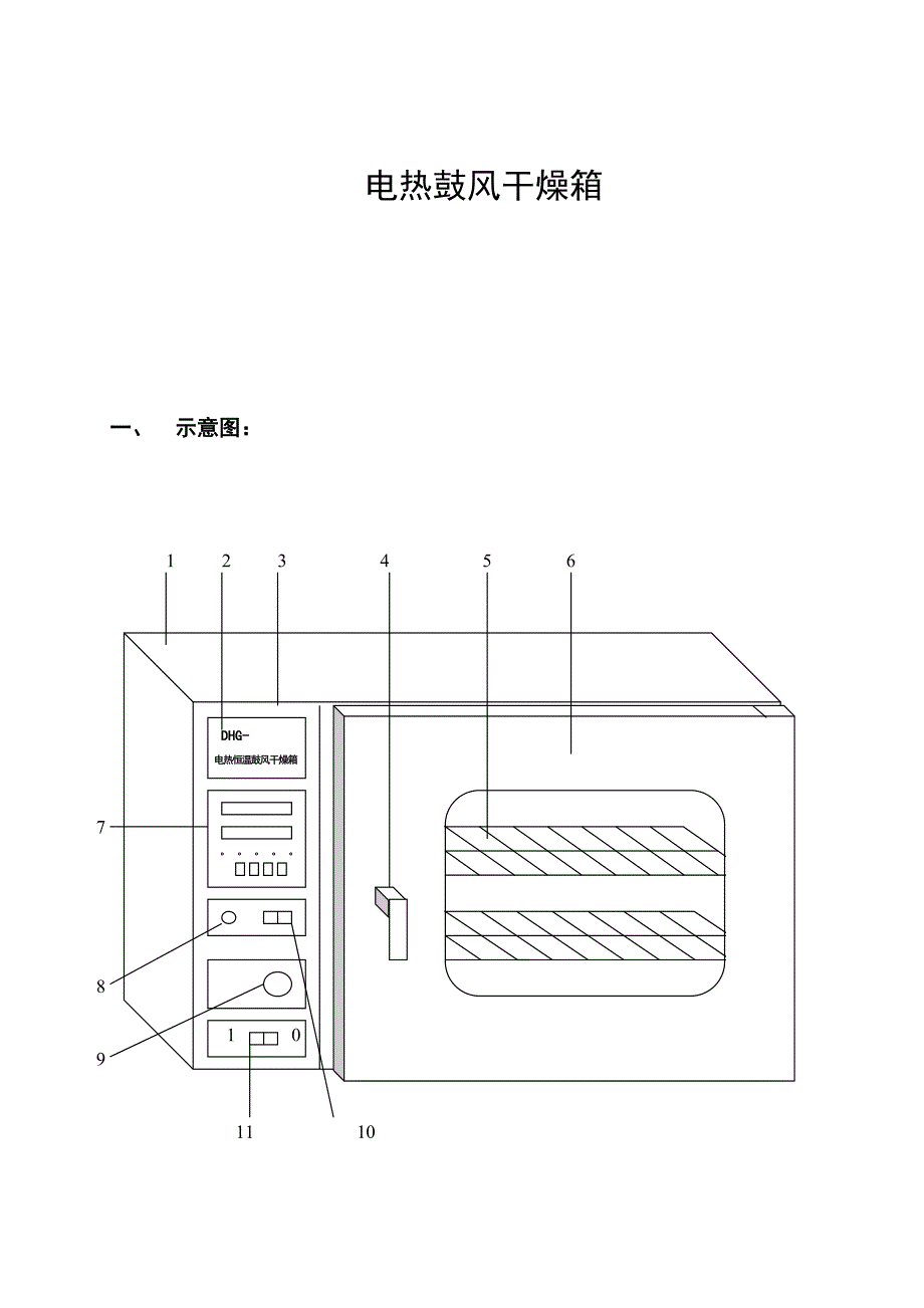 电热恒温鼓风干燥箱的使用说明与故障处理资料_第1页