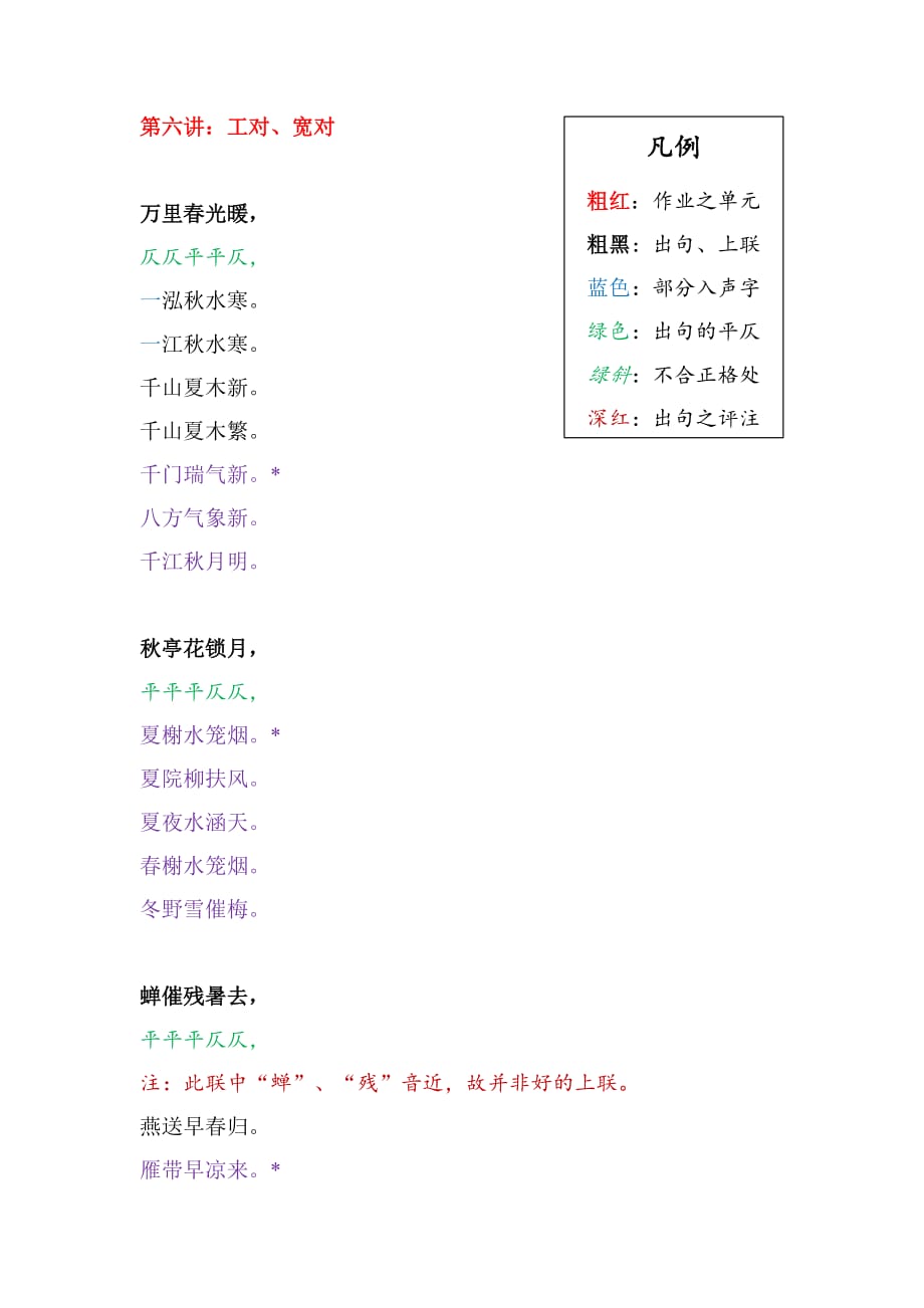 王步高“诗词格律与写作”课程对联作业选答_第1页