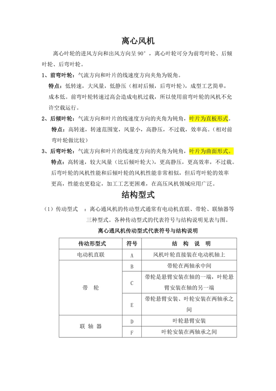 离心风机结构形式_第1页