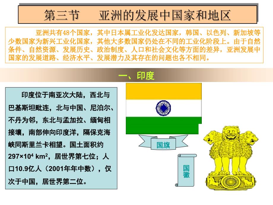 《亚洲发展中国家》ppt课件_第1页