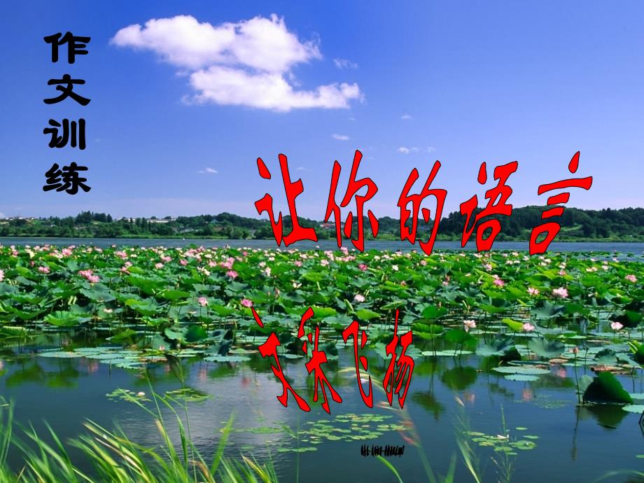 苏教版语文初一上册让你的语言文采飞扬_第1页