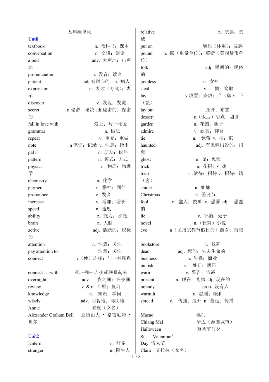 人教英语单词表全_第1页