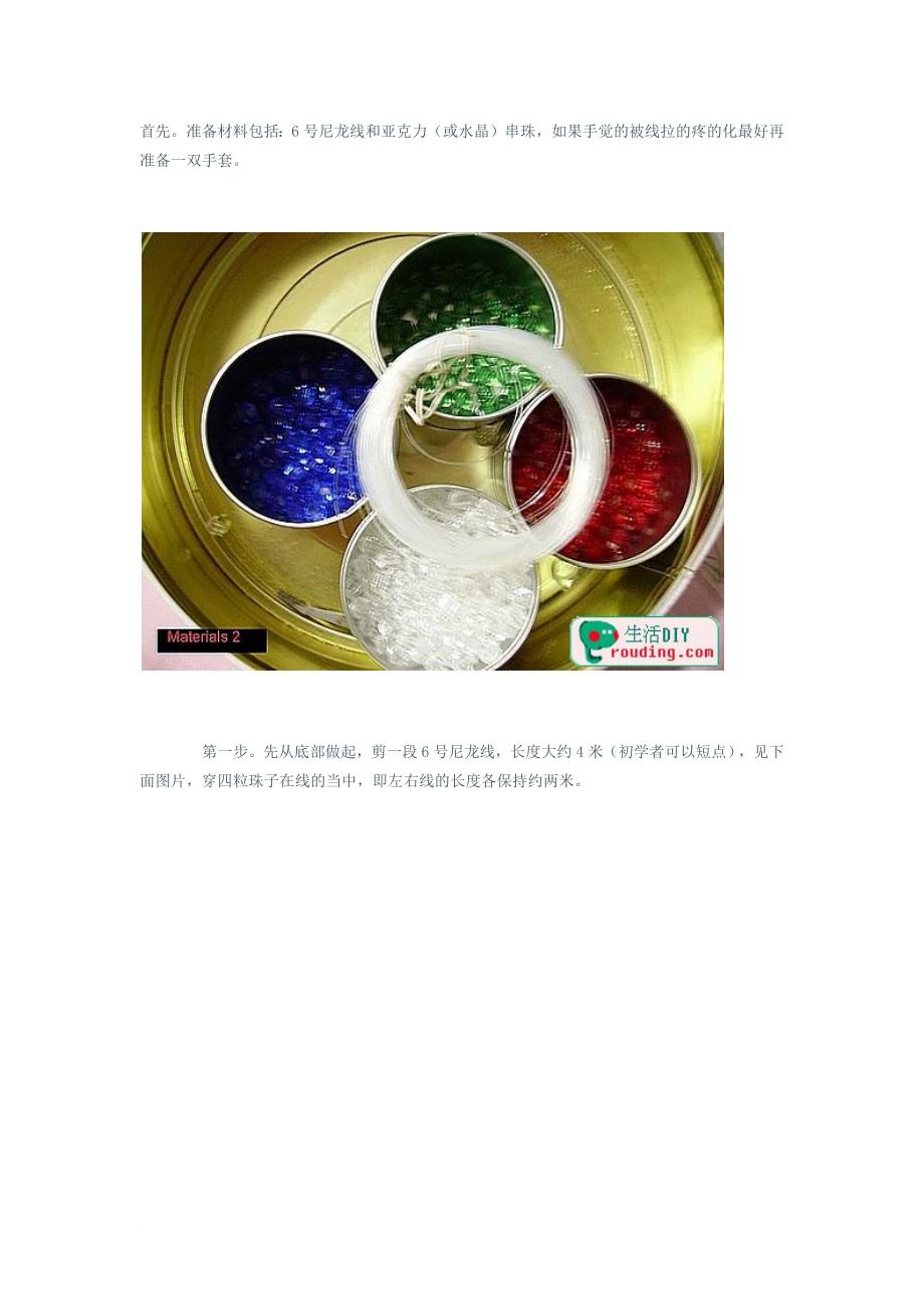 diy串珠纸巾盒的制作步骤图解_第1页