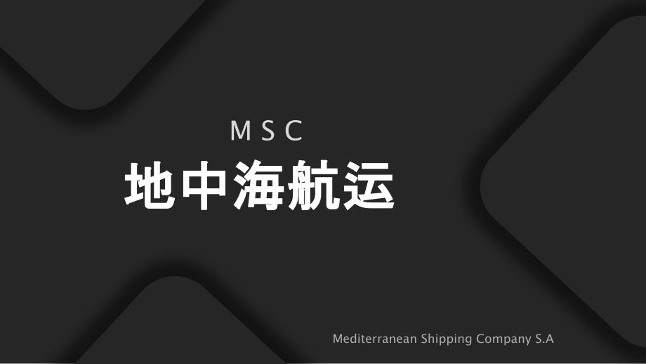 地中海航运公司msc资料_第1页