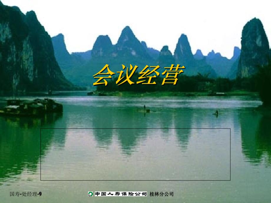 保险公司个险会议经营_第1页