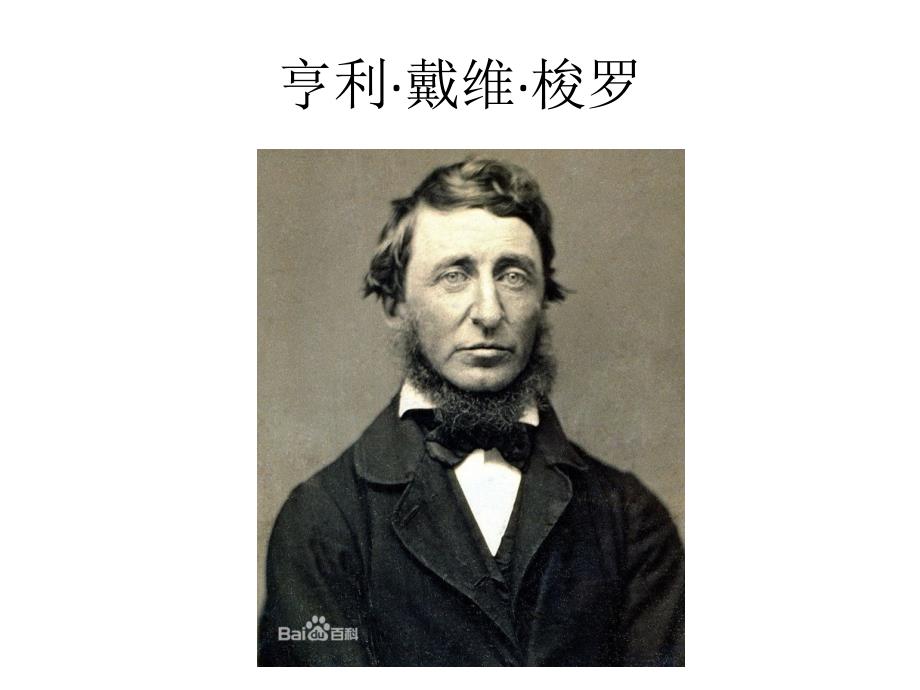亨利戴维梭罗ppt._第1页