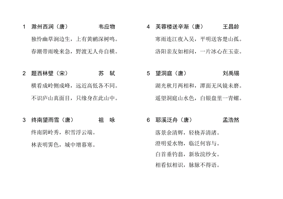 疯狂背古诗245首汇编_第1页