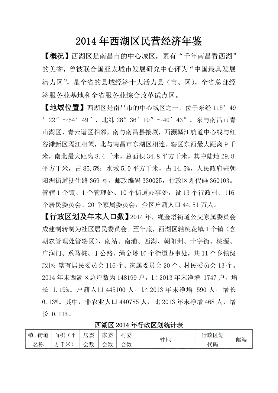 西湖区民营经济年鉴(2014年)._第1页