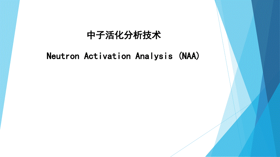 核分析技术讲解_第1页