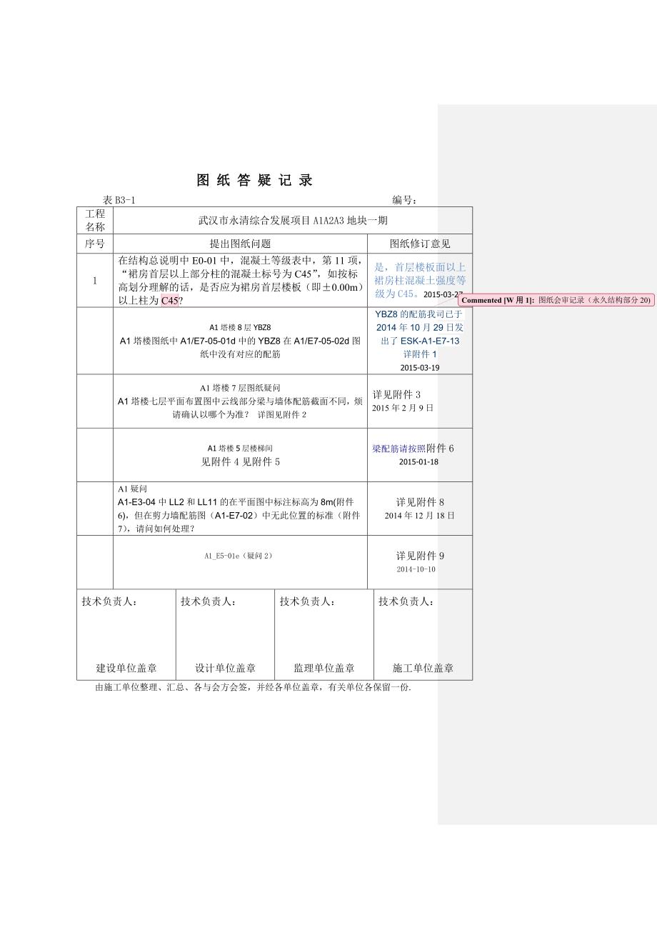 图纸会审记录结构综述_第1页