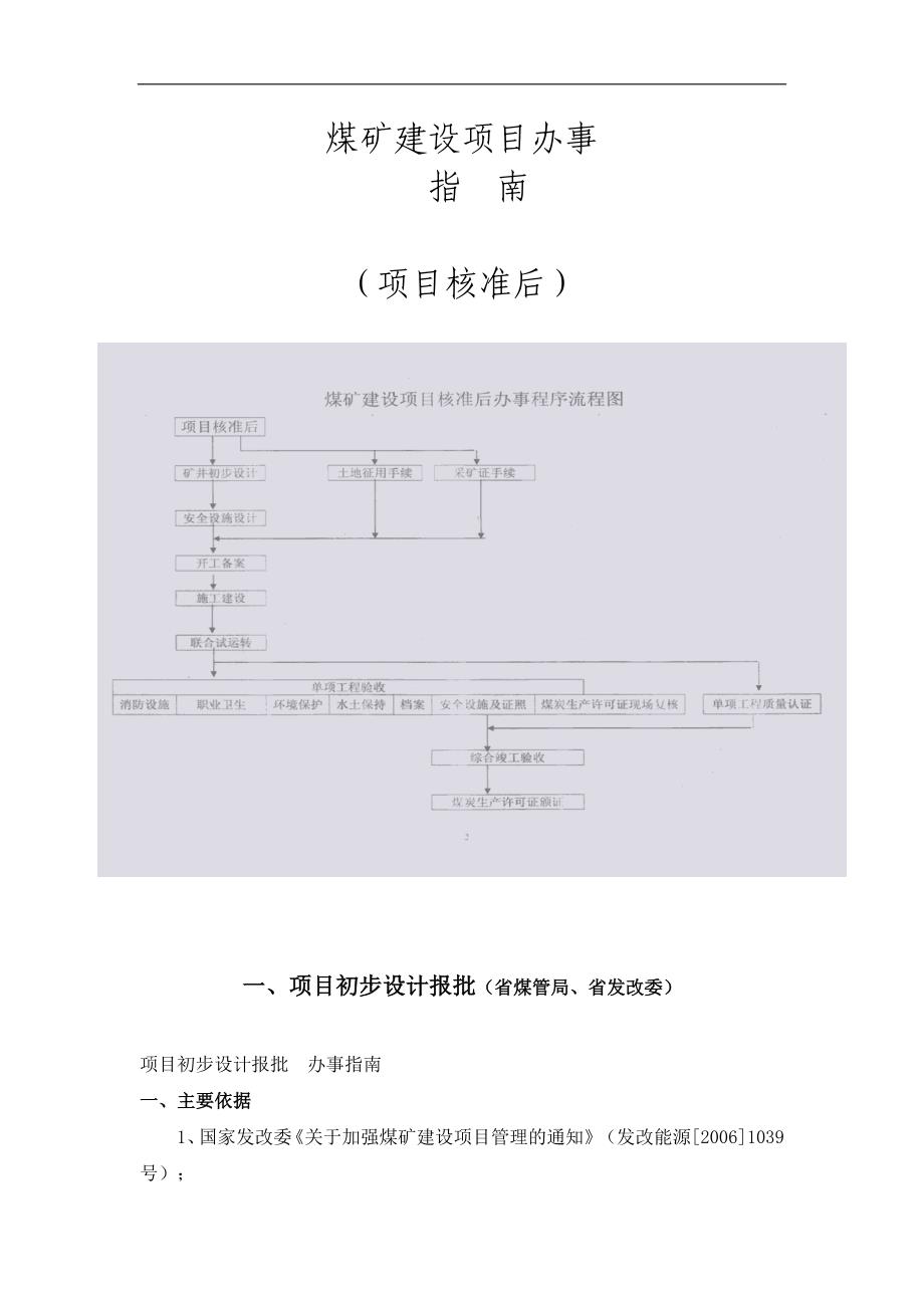 煤矿建设项目办事_第1页