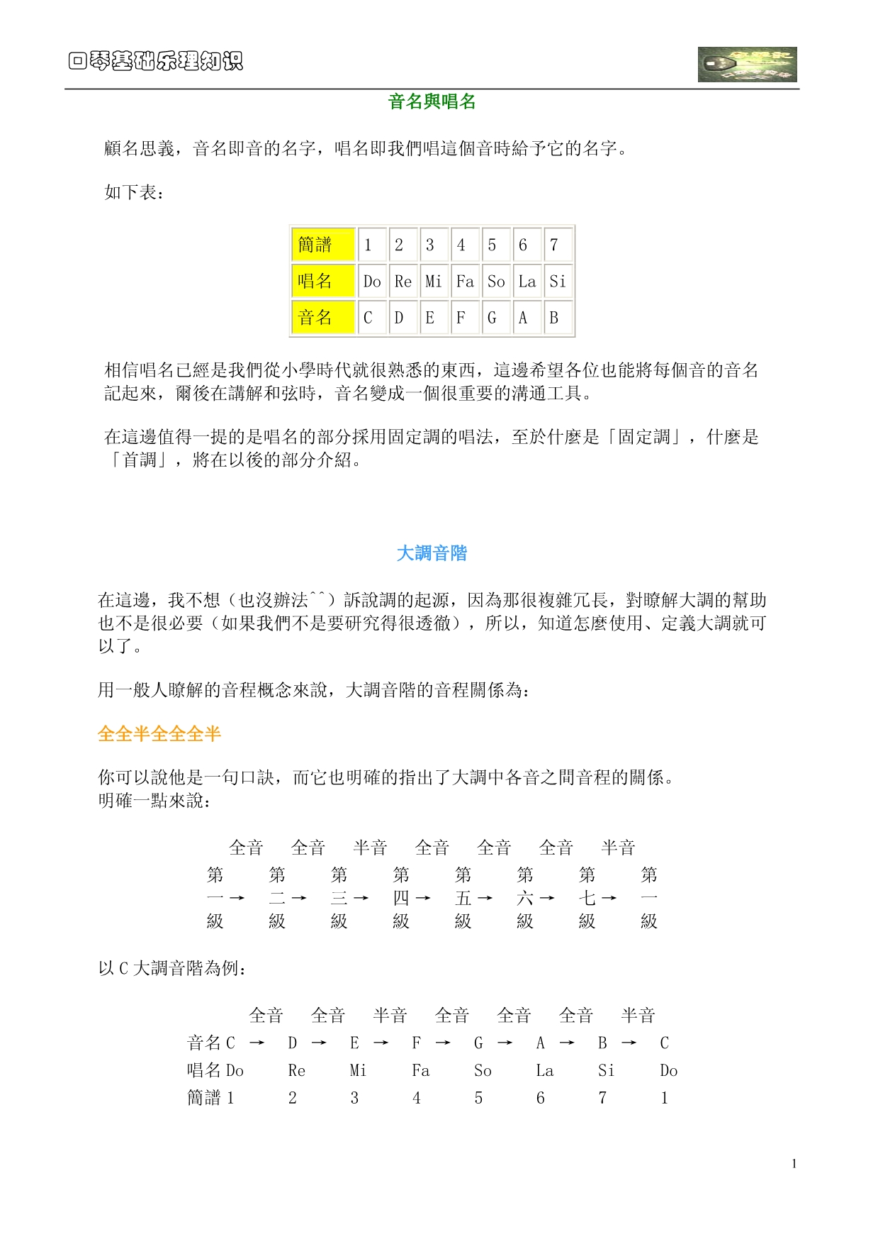 口琴基础乐理资料_第1页