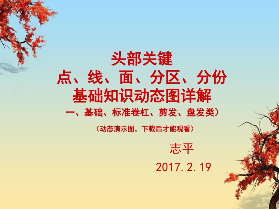 点、线、面、分区、卷杠、剪发、盘发等深入讲解_第1页