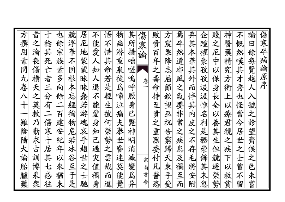 伤寒论完整繁体竖排_第1页