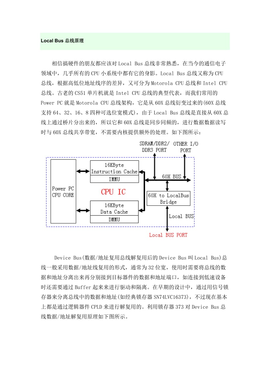 Local-Bus总线原理_第1页