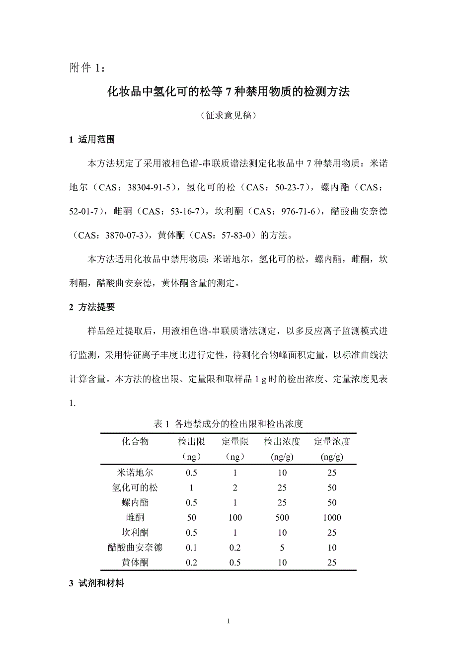 化妆品及其原料中二乙氨基羟苯甲酰基苯甲酸己酯的检测方法_第1页