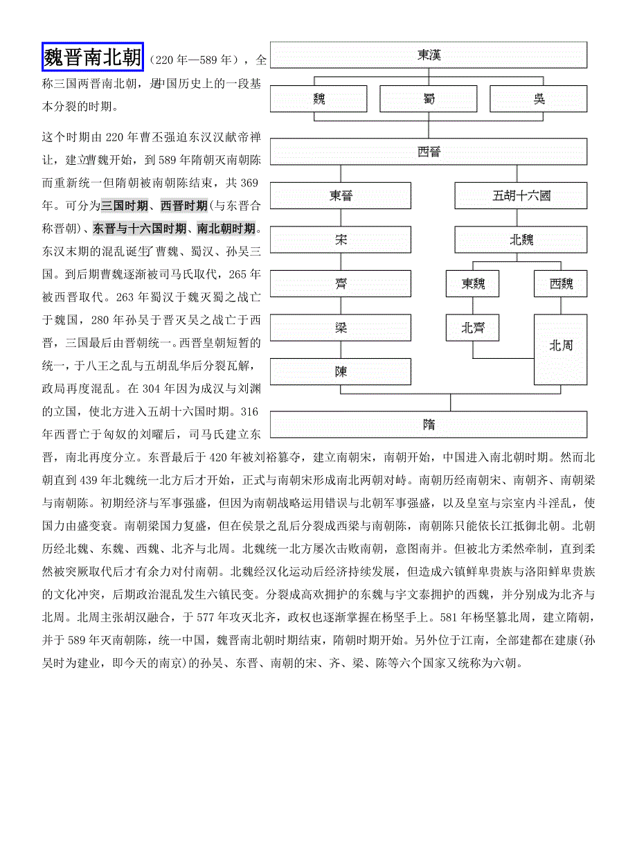 三国演义、两晋、南北朝时期_第1页