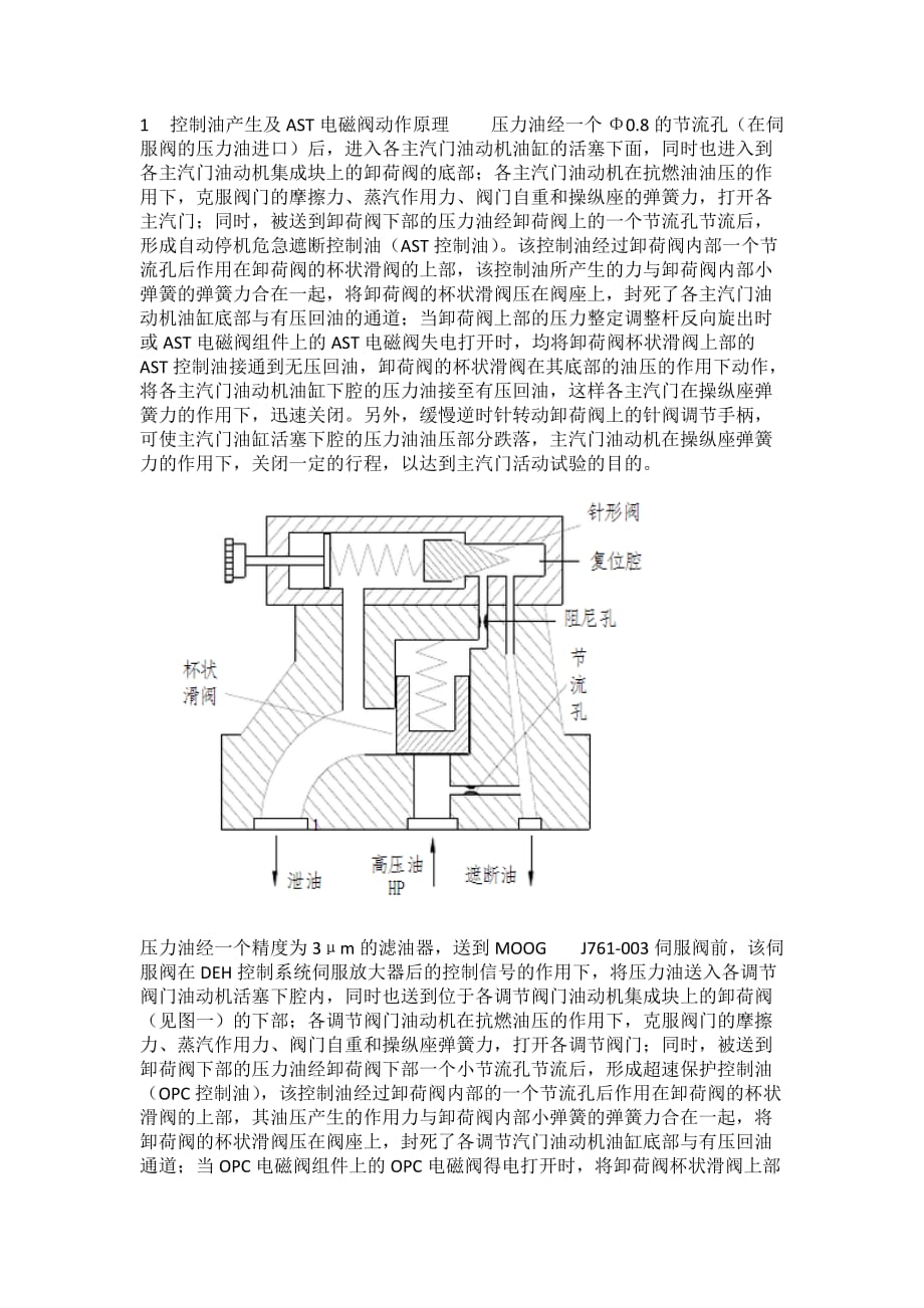 汽机遮断控制油及ast电磁阀动作原理_第1页