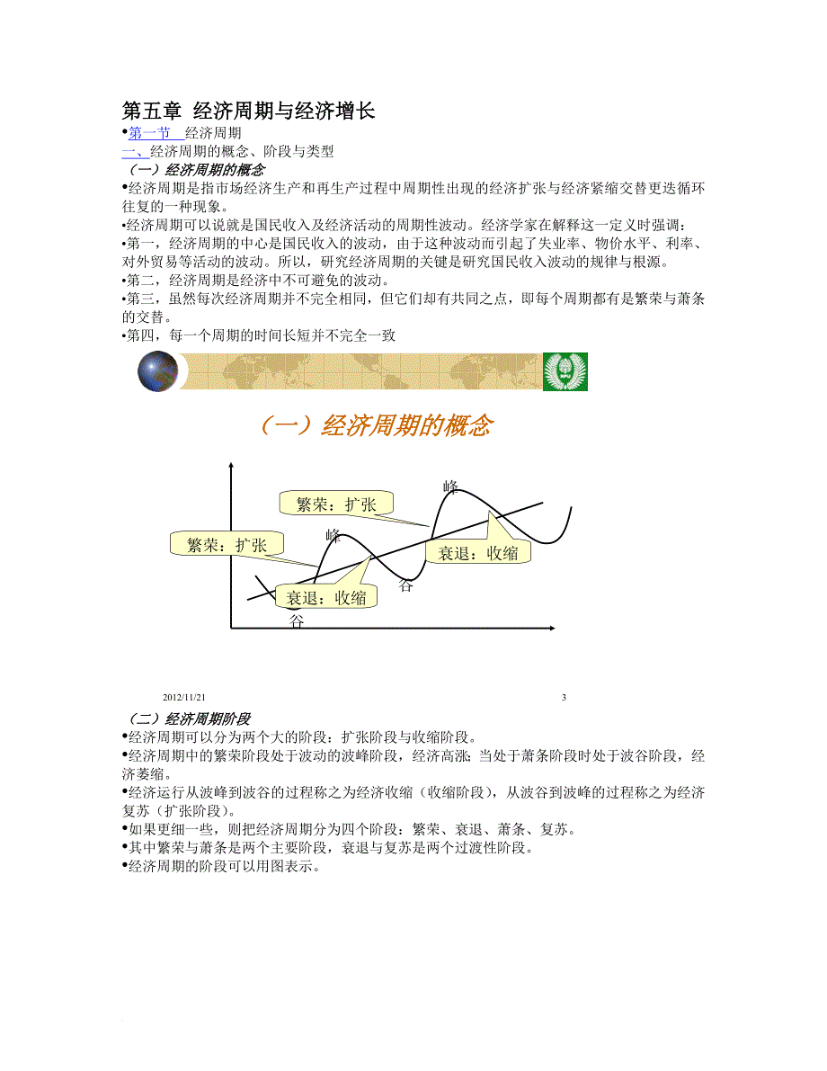 第五章-经济周期与经济增长_第1页