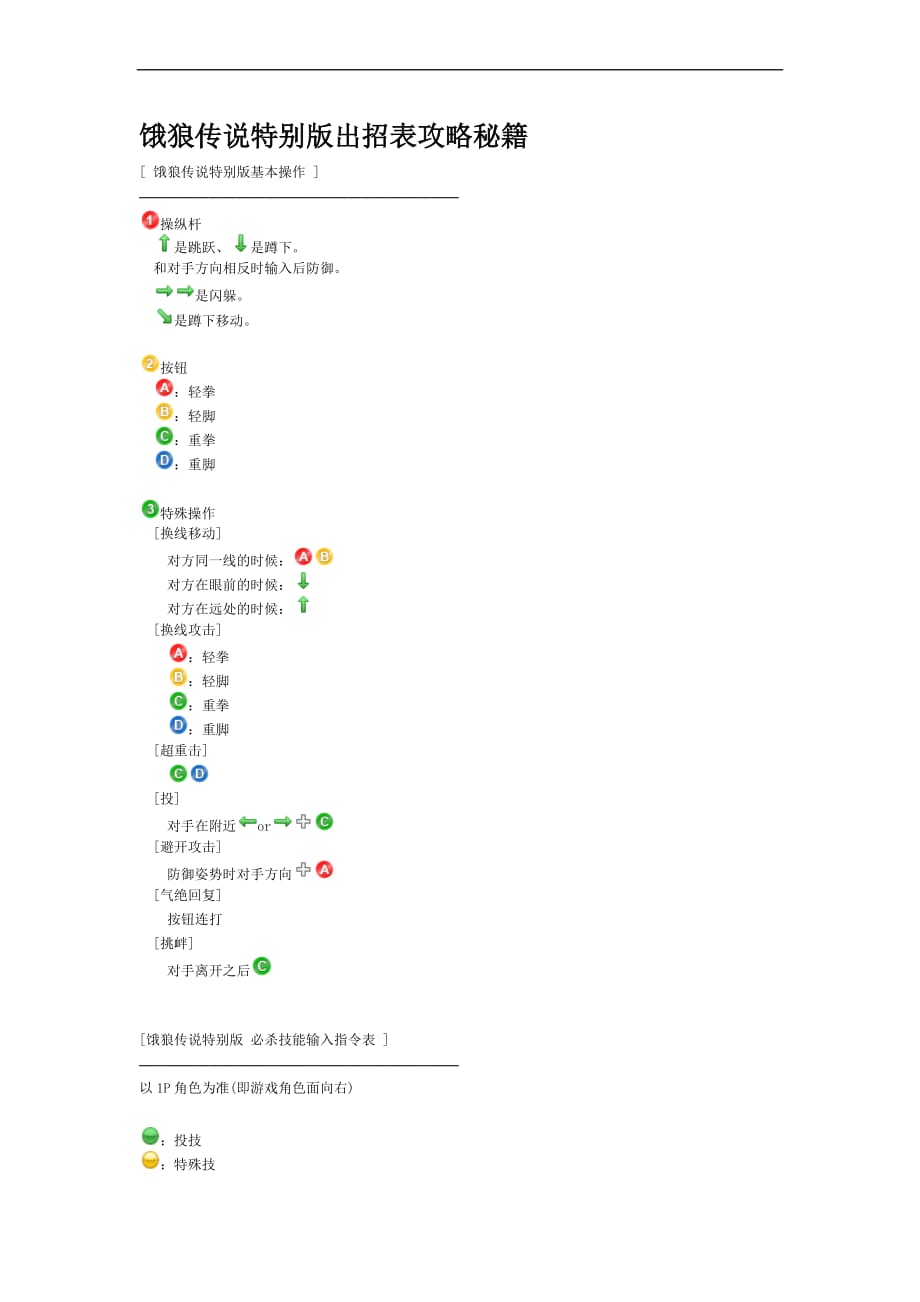 饿狼传说特别版_第1页