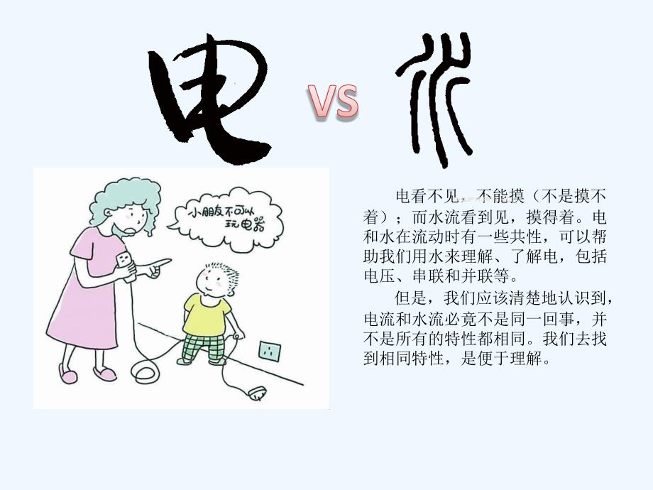 物理人教版九年级全册电流和水流对比学习_第1页