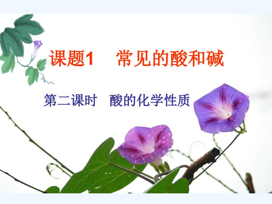 化学人教版九年级上册酸的化学性质_第1页