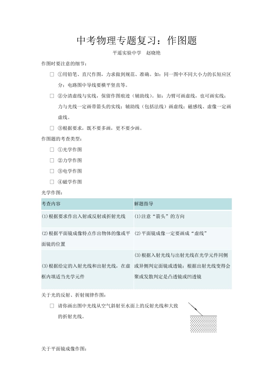 物理人教版九年级全册作图题_第1页