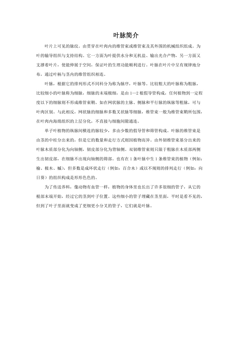 叶脉简介_第1页