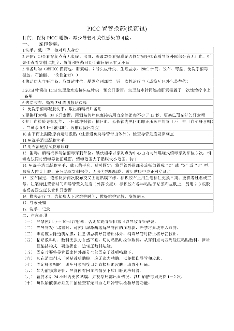 picc换药(病房换药包_第1页