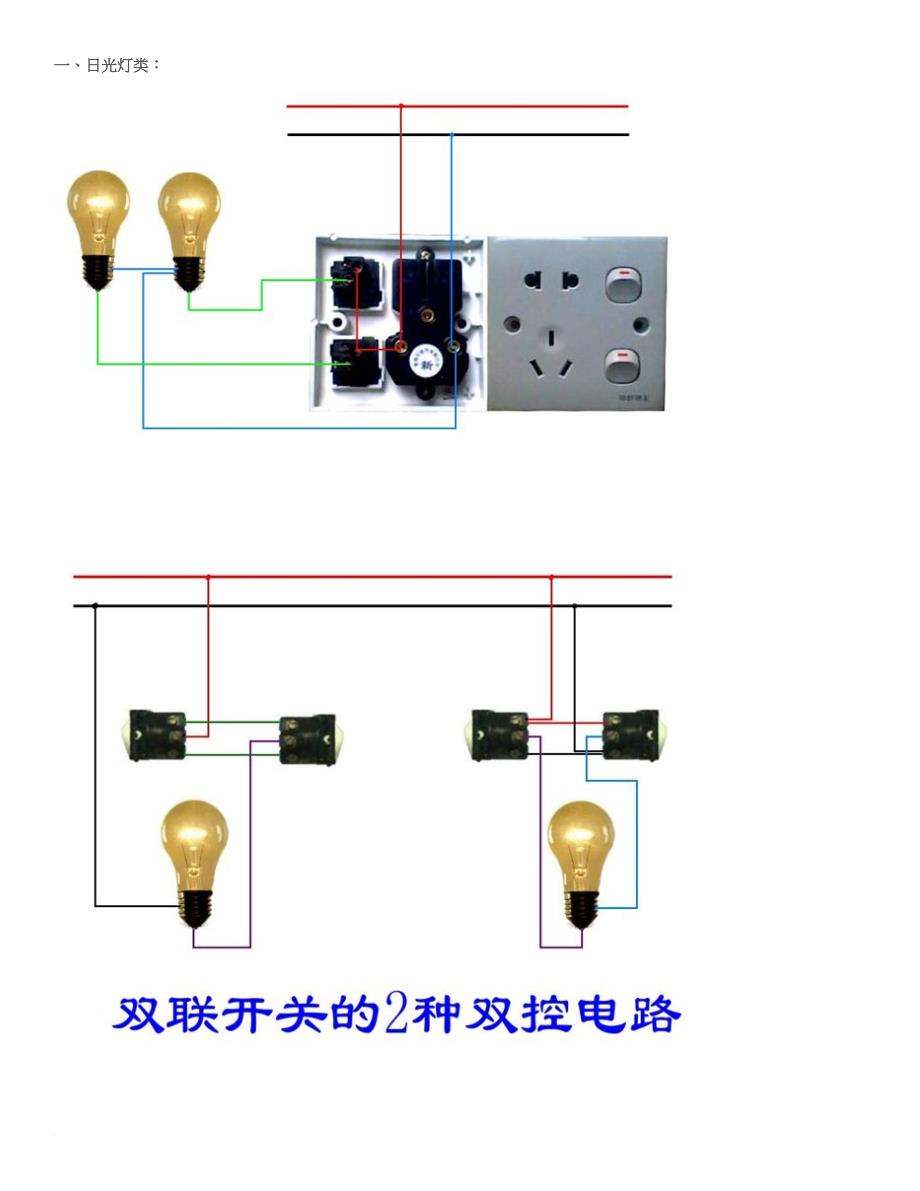 常用电工实物图形接线图.doc_第1页