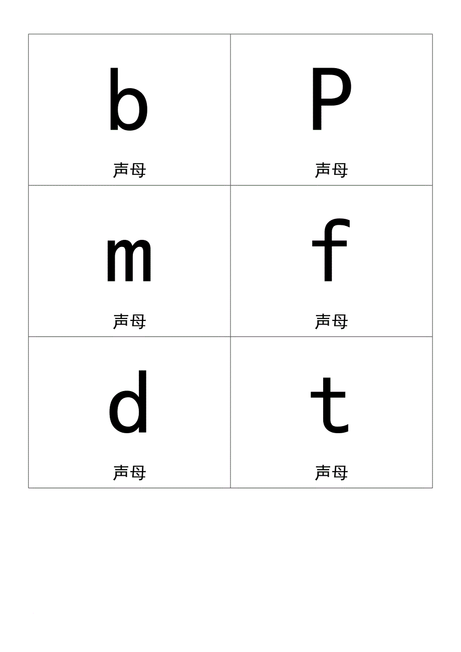 拼音卡片(a4word版本)可直接打印经典版!.doc_第1页