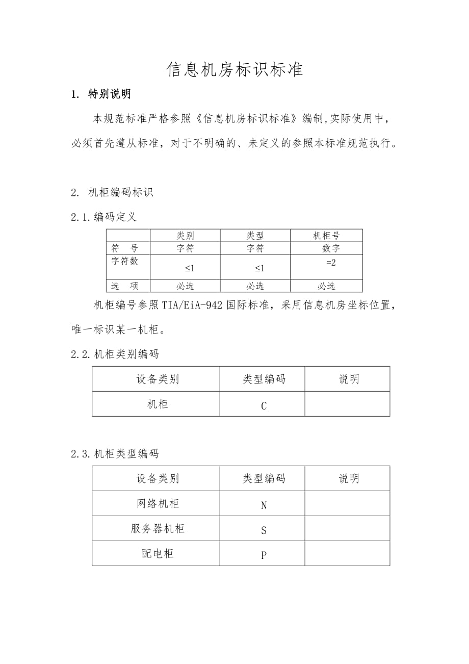 信息机房标识标准v2_第1页