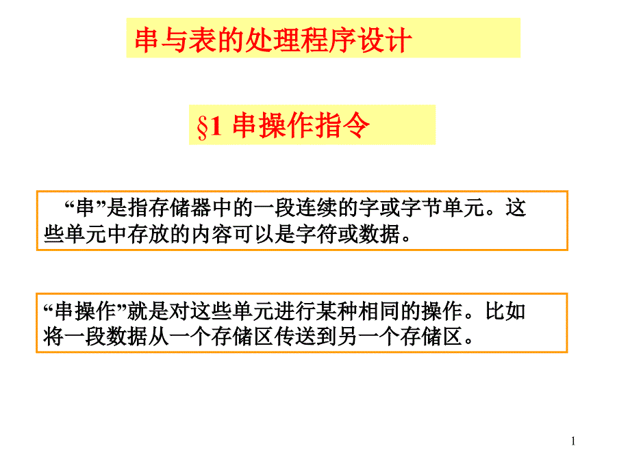 汇编语言讲义串与表的处理程序_第1页